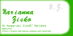 marianna zisko business card